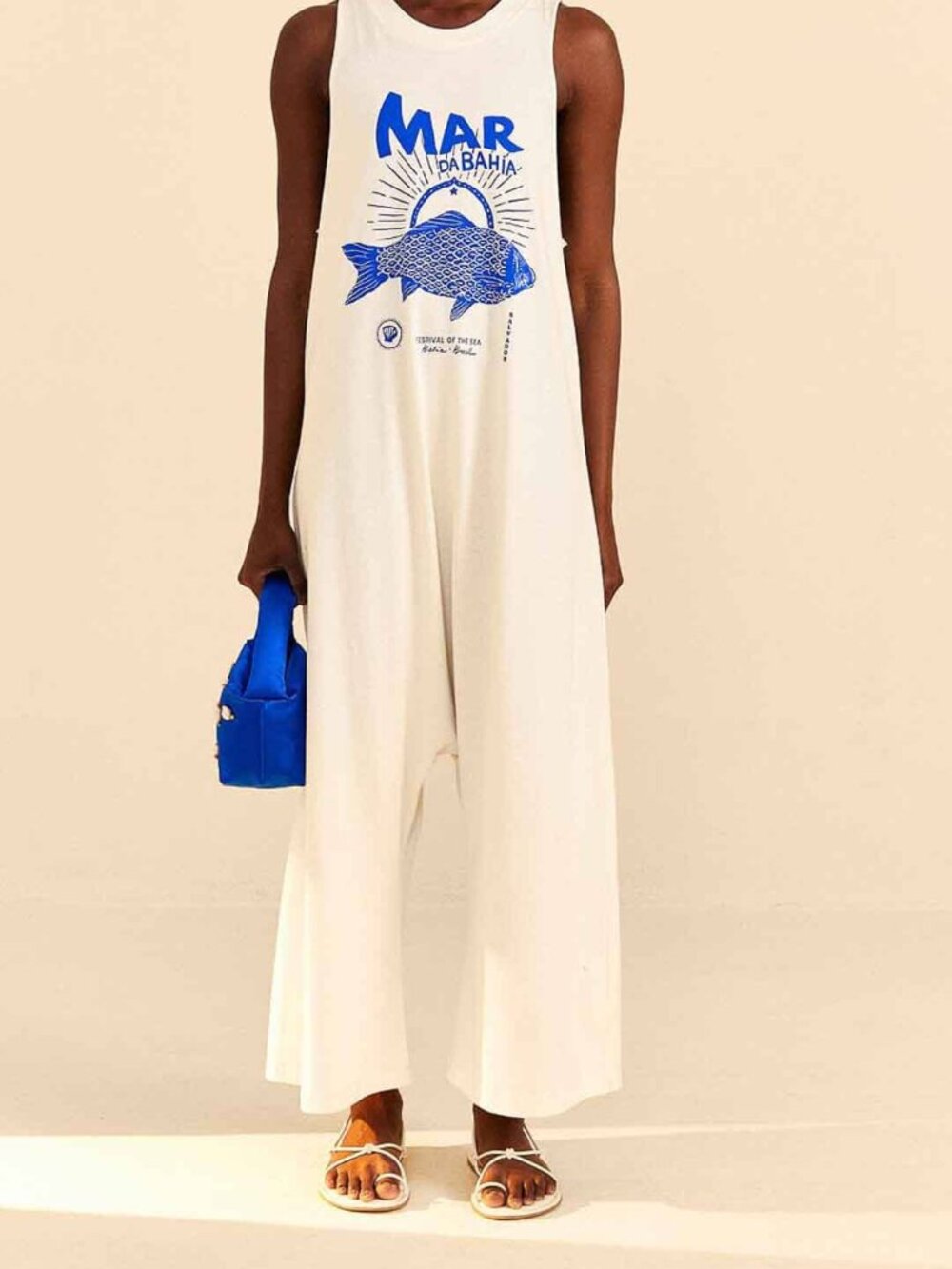 White Mar da Bahia Organic Cotton Jumpsuit